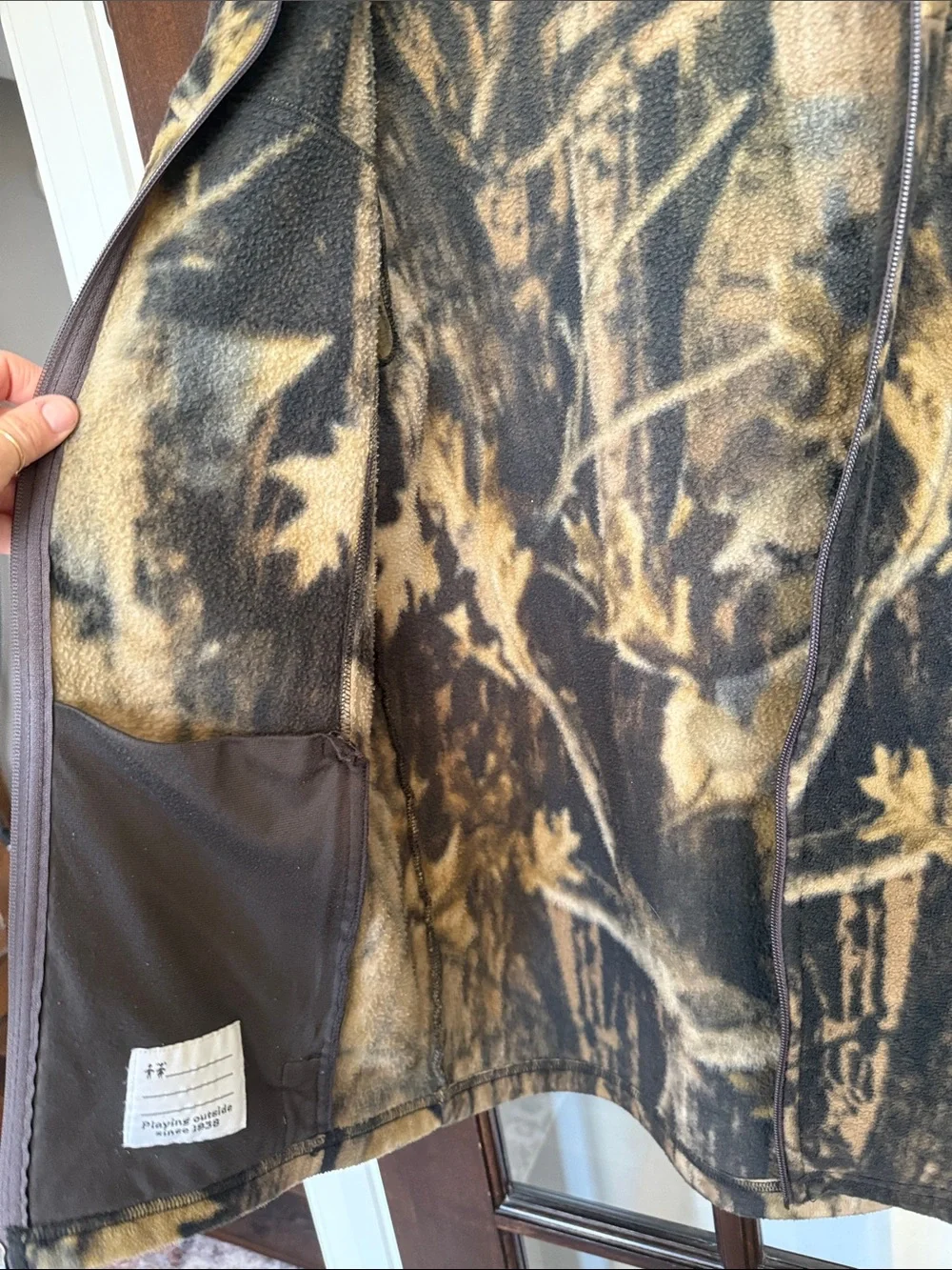 Columbia Boys Youth XL (18/20) Camo Fleece Zipper Jacket Hunting Season Gear